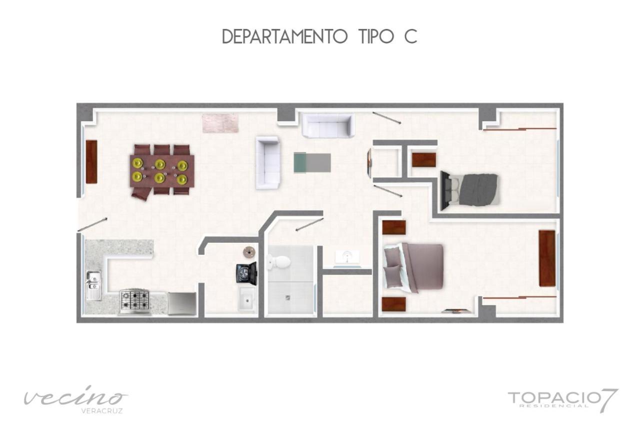 Topacio7 Residencial Boca del Rio  Ngoại thất bức ảnh
